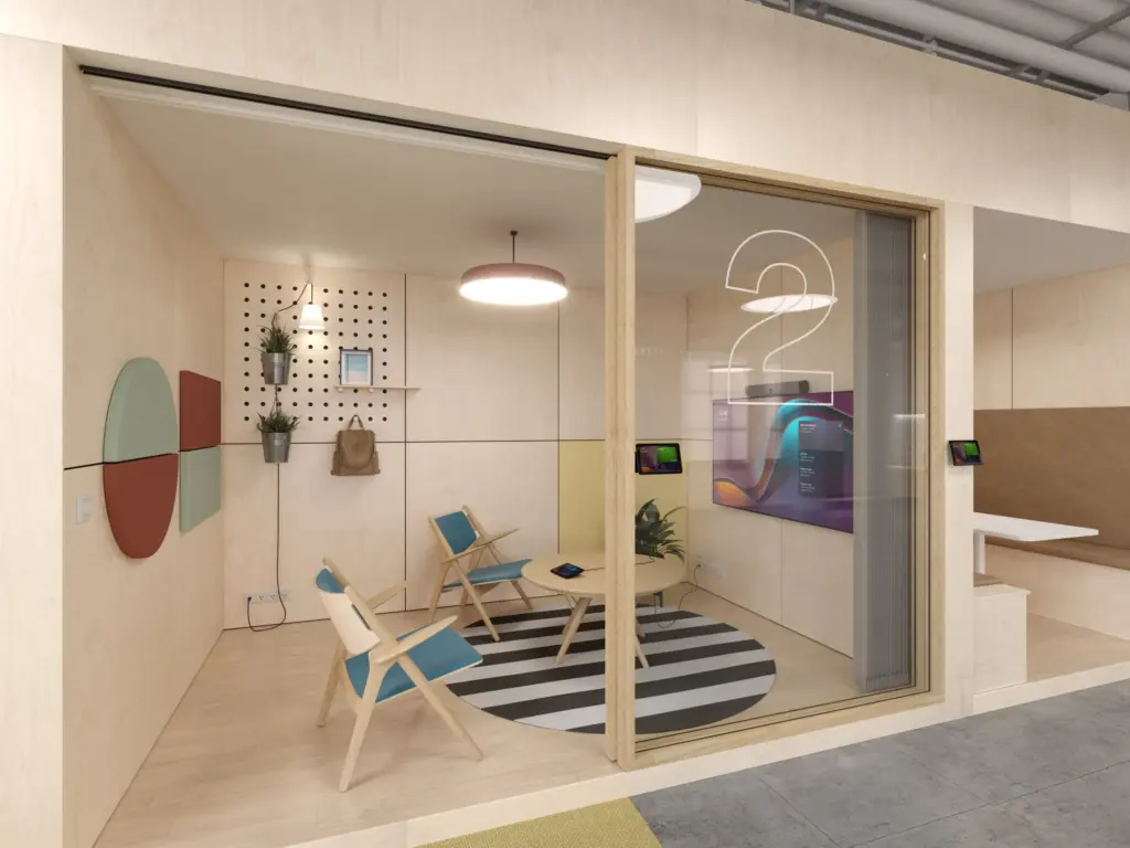 equipement visio huddle room