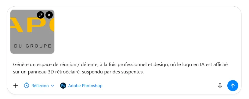 Prompt IA fond ecran teams