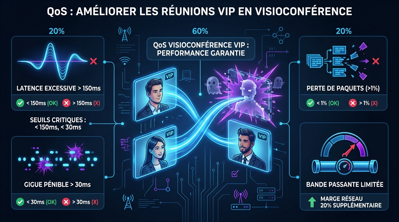 Optimisation de la qualité de service pour une visioconférence professionnelle fluide