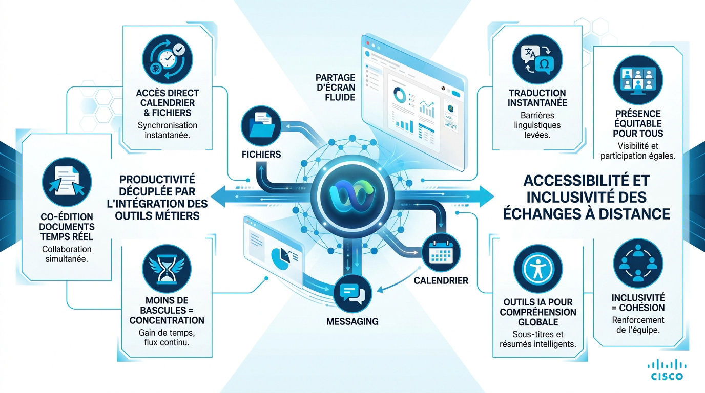 Solution de visioconférence Cisco Webex pour le travail hybride en entreprise