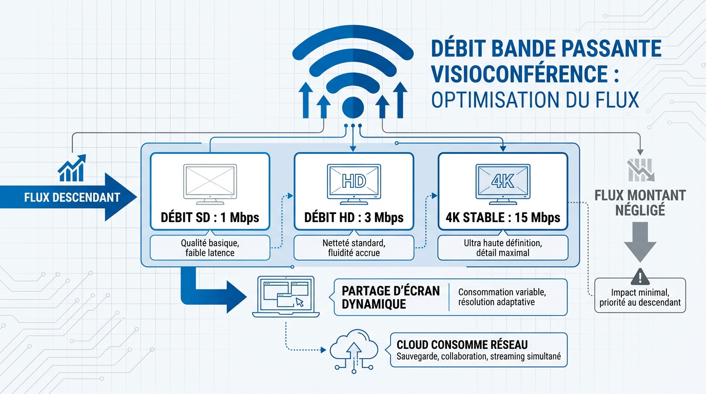 Optimisation du flux de bande passante pour une visioconférence fluide en entreprise