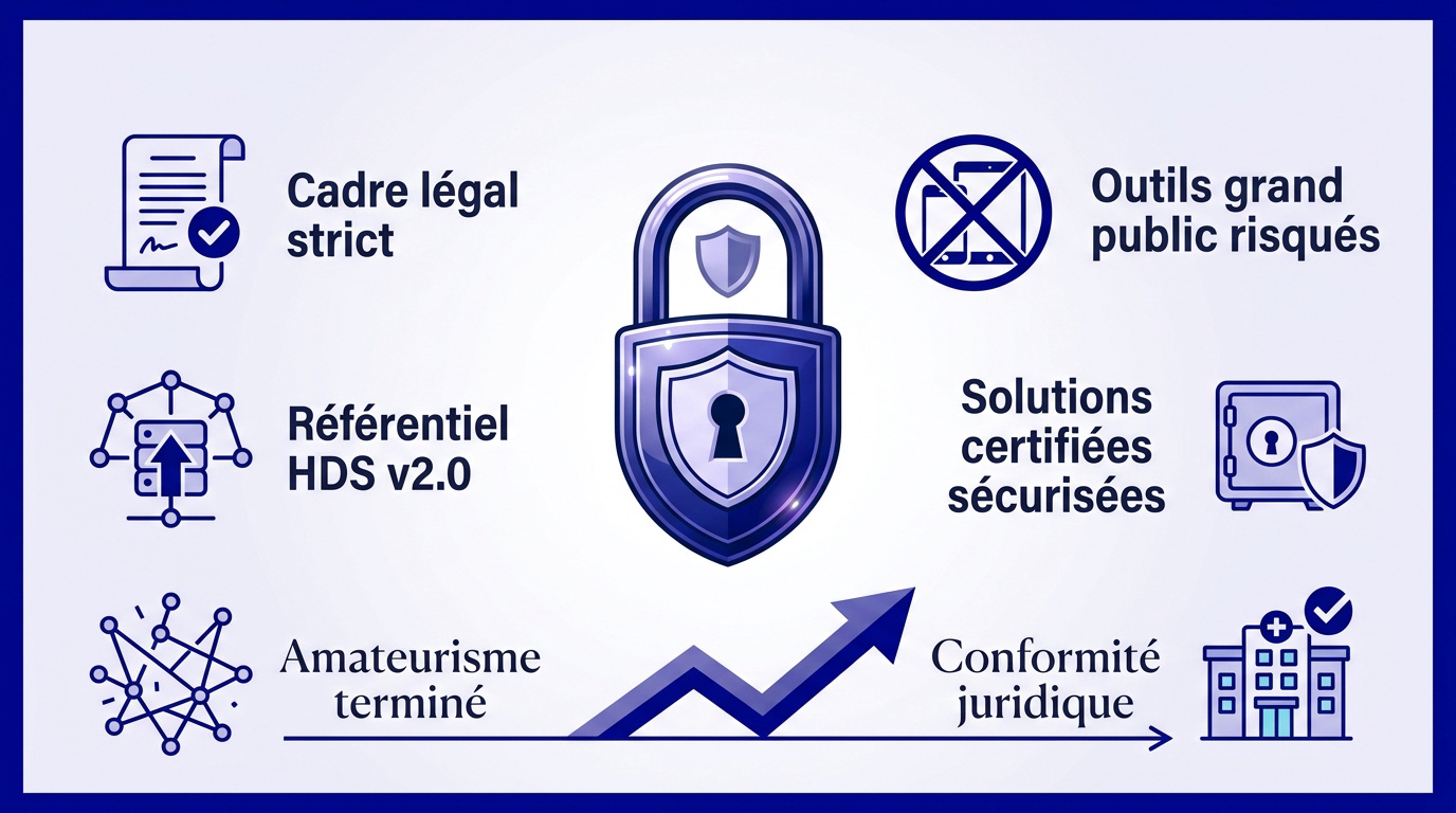 Certification HDS pour la sécurité et la conformité des données de santé en visioconférence