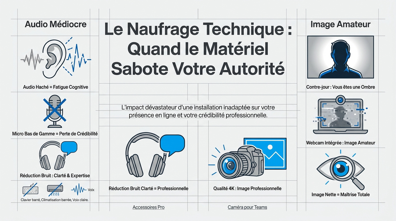 Matériel de visioconférence professionnel pour éviter les erreurs en réunion hybride